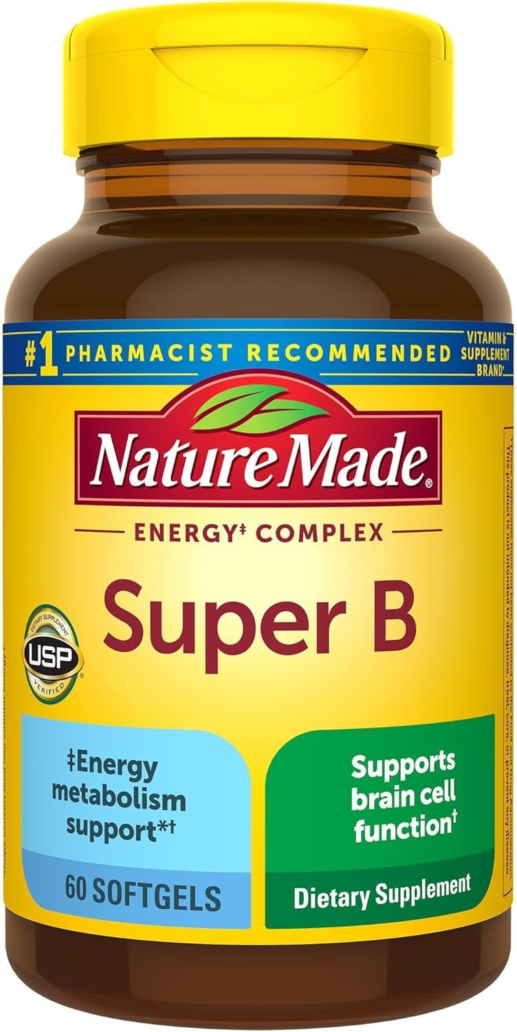 Nature Made Super B Energy Complex, Dietary Supplement for Brain Cell Function