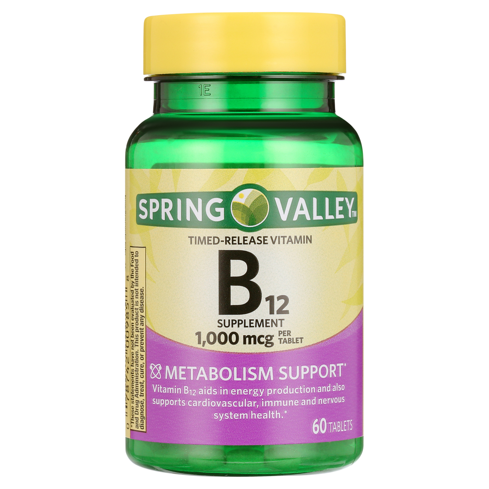 Spring Valley Vitamin B12 Timed-Release Tablets- 1000 mcg- 60 Ct