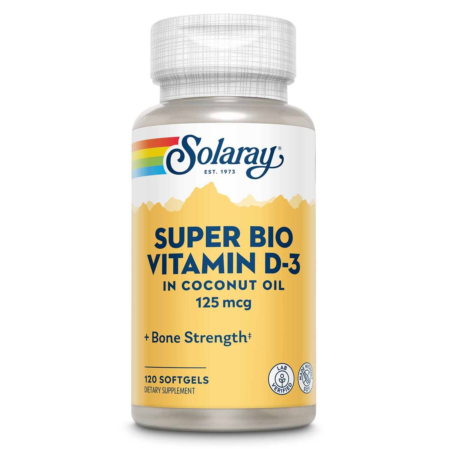 Vitamin D3 5000 IU Supplement 120 Count Essential for Bones and Immunity