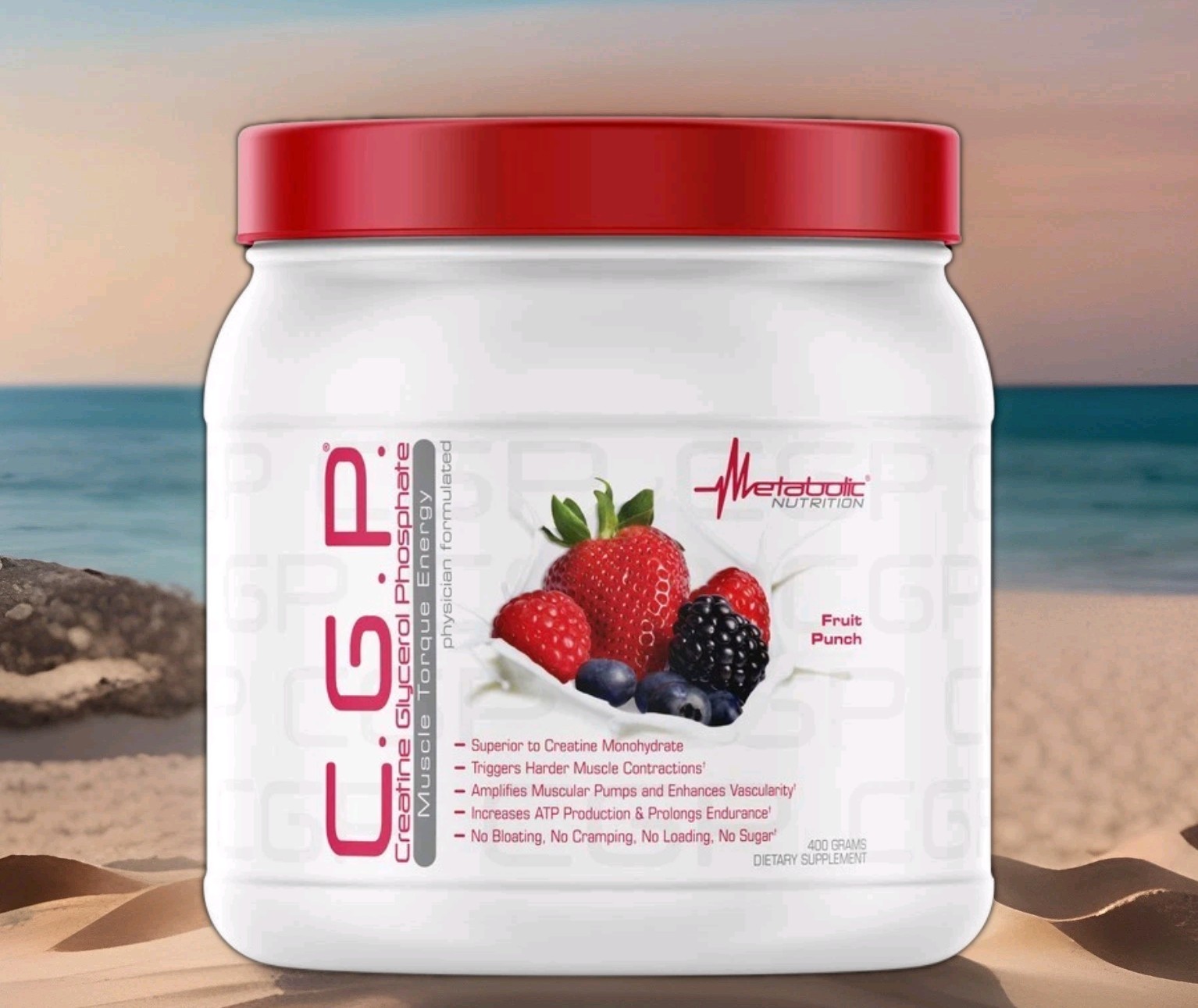 Metabolic Nutrition CGP Creatine Glycerol Phosphate  Muscle Torque Energy 400g