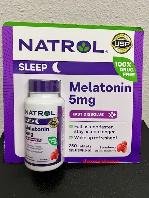 Natrol Melatonin 5 Mg – 250 Strawberry Flavor Tablets – Exp 01/2027