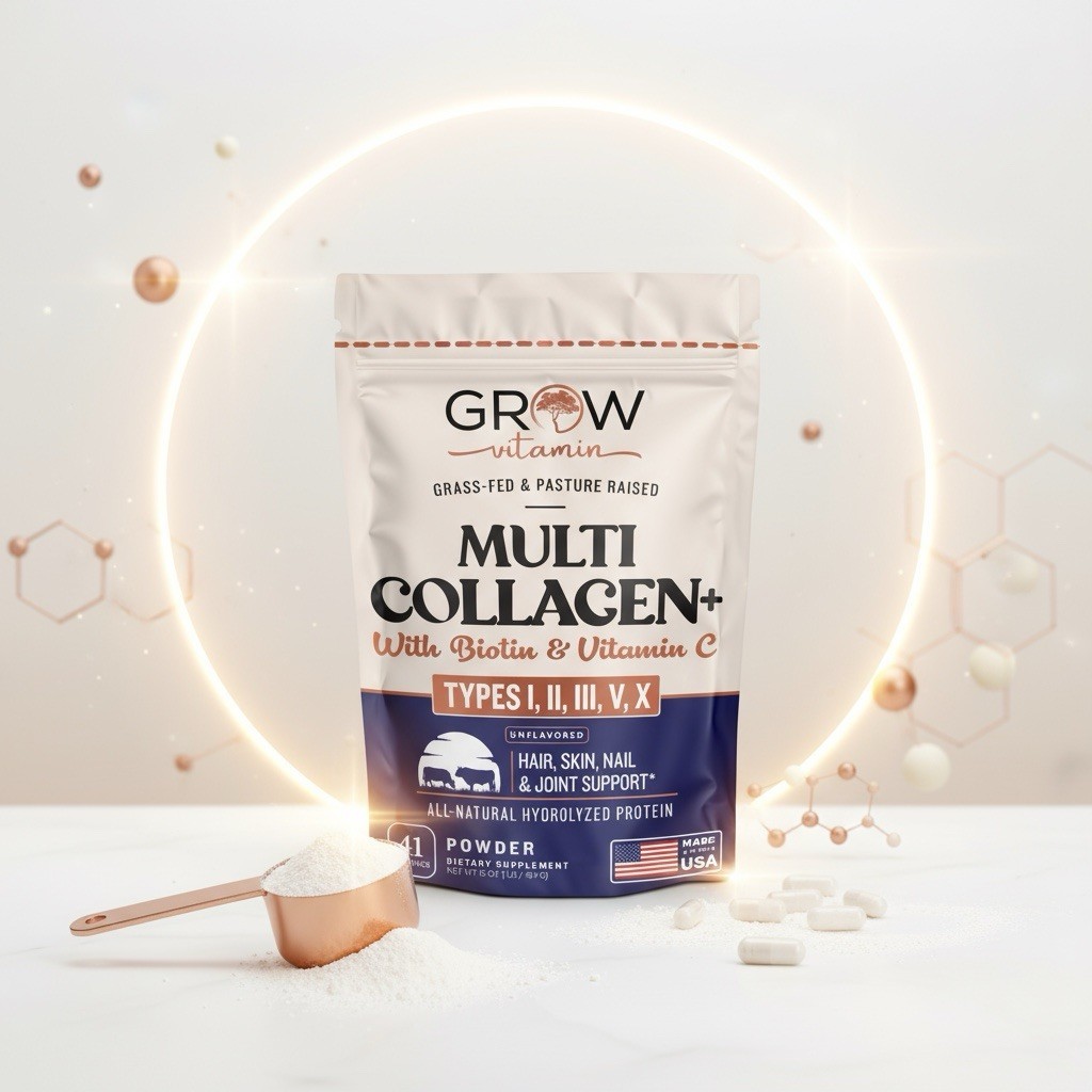 Beyond Collagen Multi Collagen Peptides W/ Vitamin C & Biotin, 41 Servings