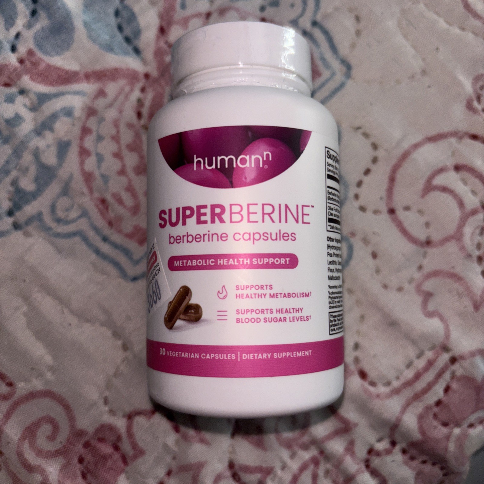 HumanN Super Berine Berberine 30 Capsules Exp 05/2027