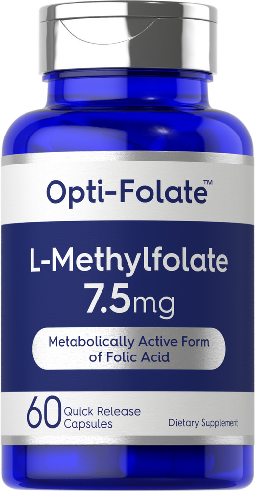 L Methylfolate 7.5 mg | 60 Capsules | Optimized and Activated | by Opti-Folate