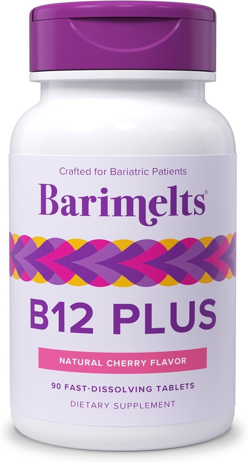 BariMelts Vitamin B12 Plus -90 Fast-Dissolving Tablets 3-Month Supply-  2 Pack