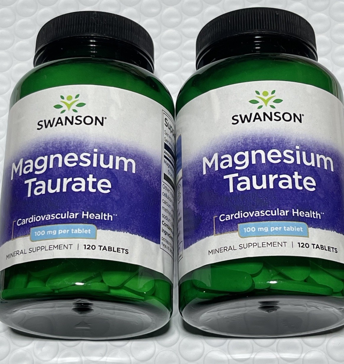 2 Pack Magnesium Taurate – Natural Magnesium & Taurine Formula, 240 (2×120) tabs