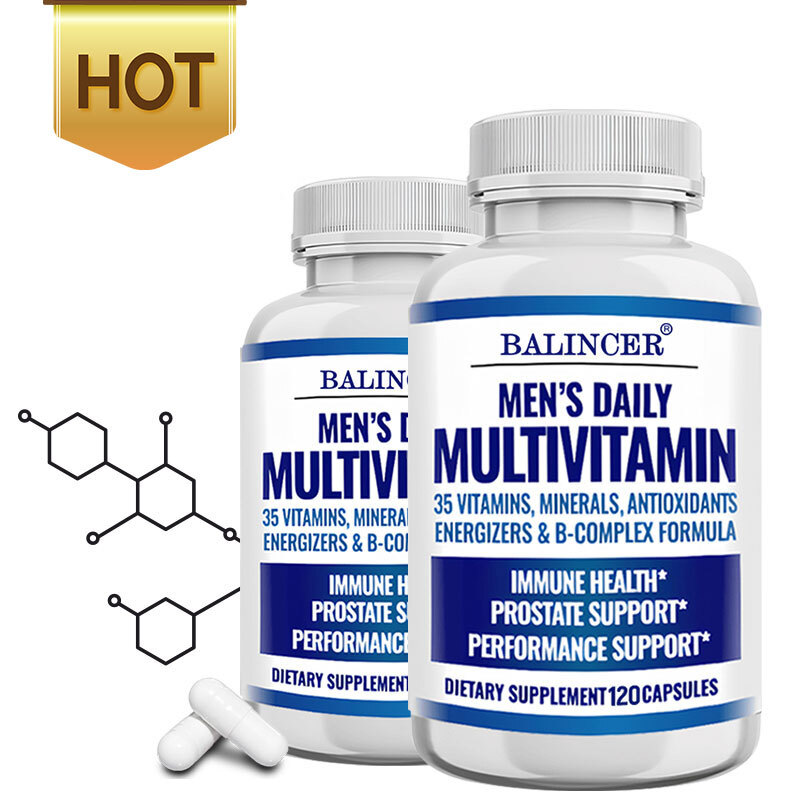 120 Capsules Men’s Multivitamin 35 Vitamins Minerals Antioxidant Boost Energy