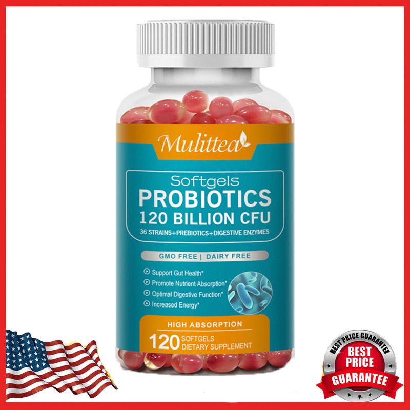 Probiotics 120 Billion CFU Support Gut Health Promotes Digeative Health 120Pcs