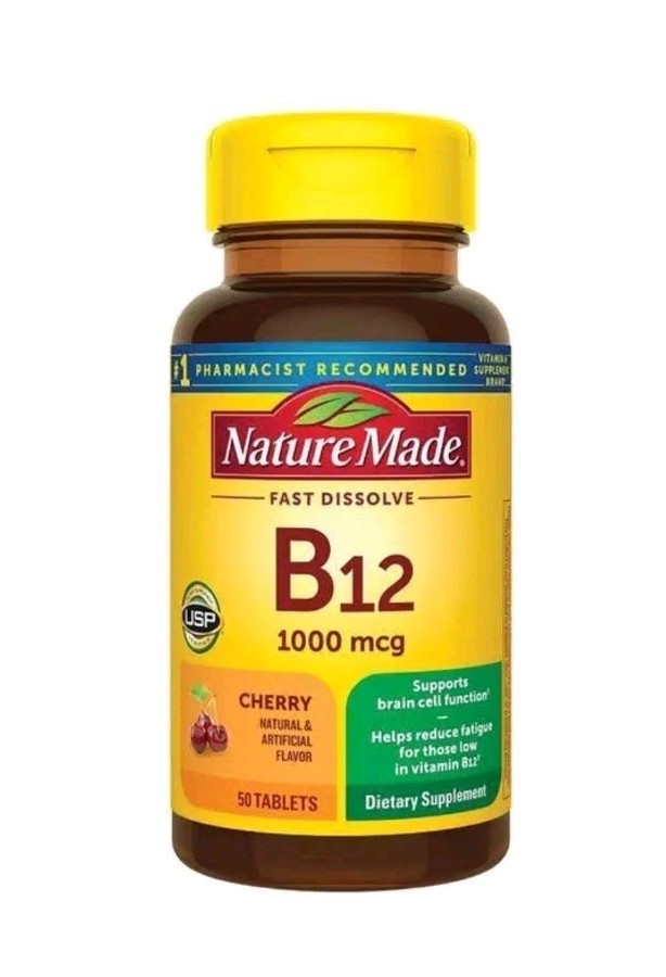 Nature Made Vitamin B-12 – Cherry 1,000 mcg 50 Tabs