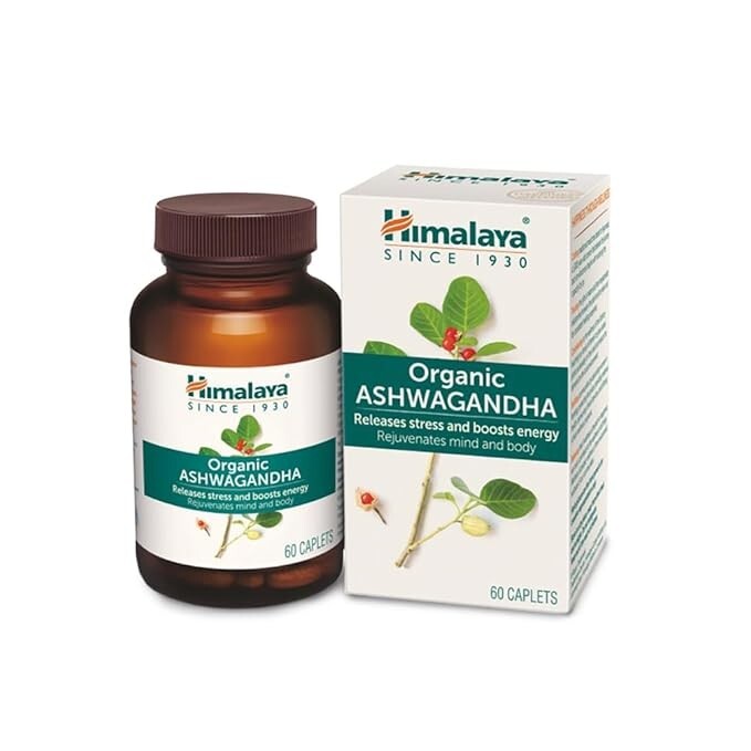Himalaya Organic Ashwagandha 60 Cplts Shipping Free{/.