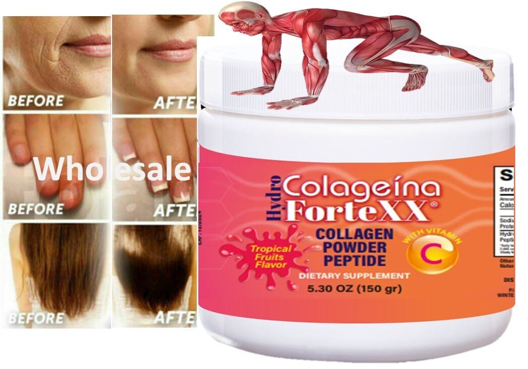 Collagen Peptides Powder – Hair, Skin, Nail & Joint Support Types I, II, III, IV