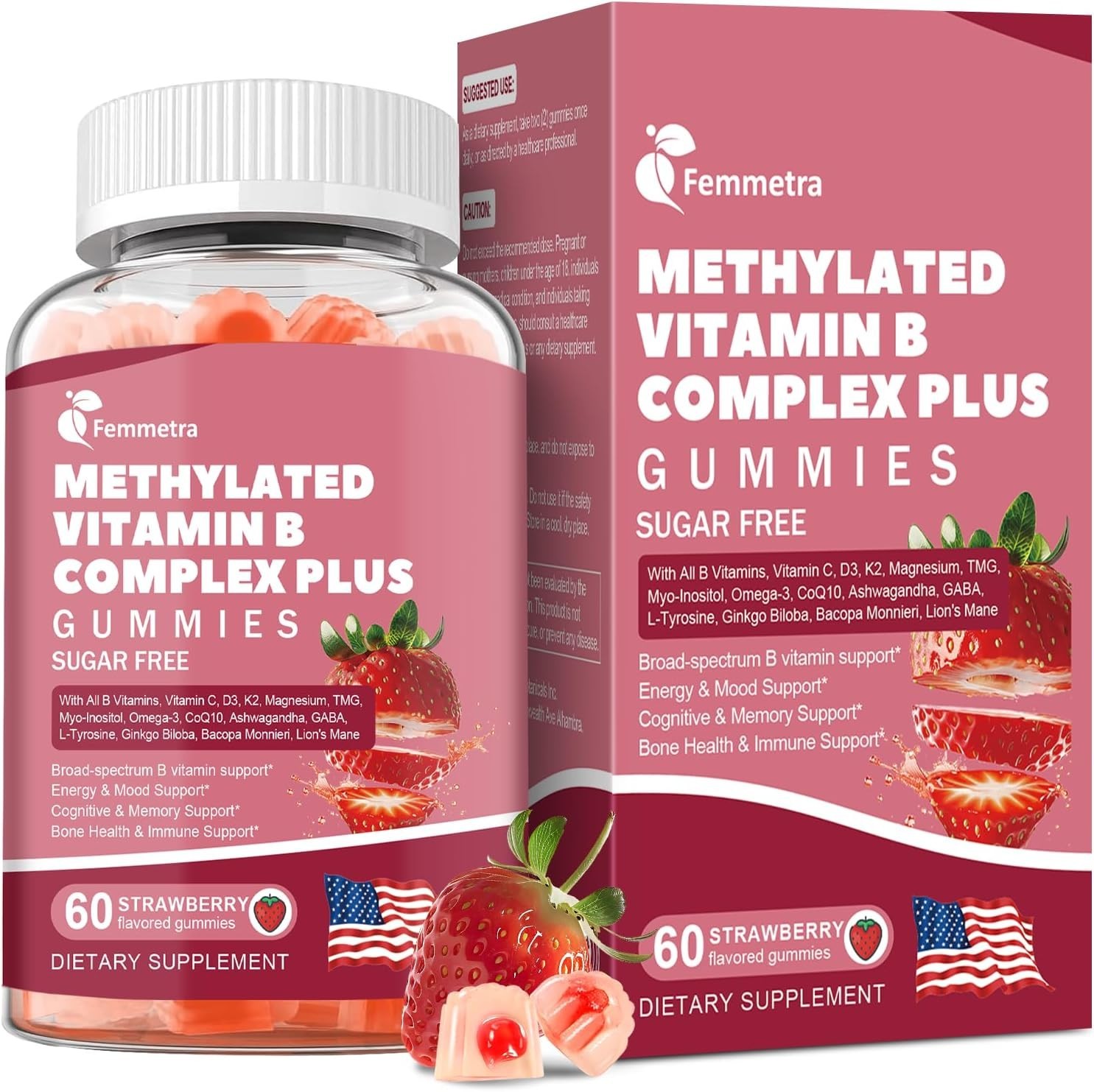 Ultra Methylated Vitamin B Complex Sugar Free Gummies – All B Vitamins + Vitamin