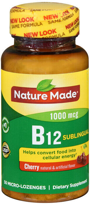 NATURE MADE VITAMIN  B12 1000MCG LOZENGE 50CT