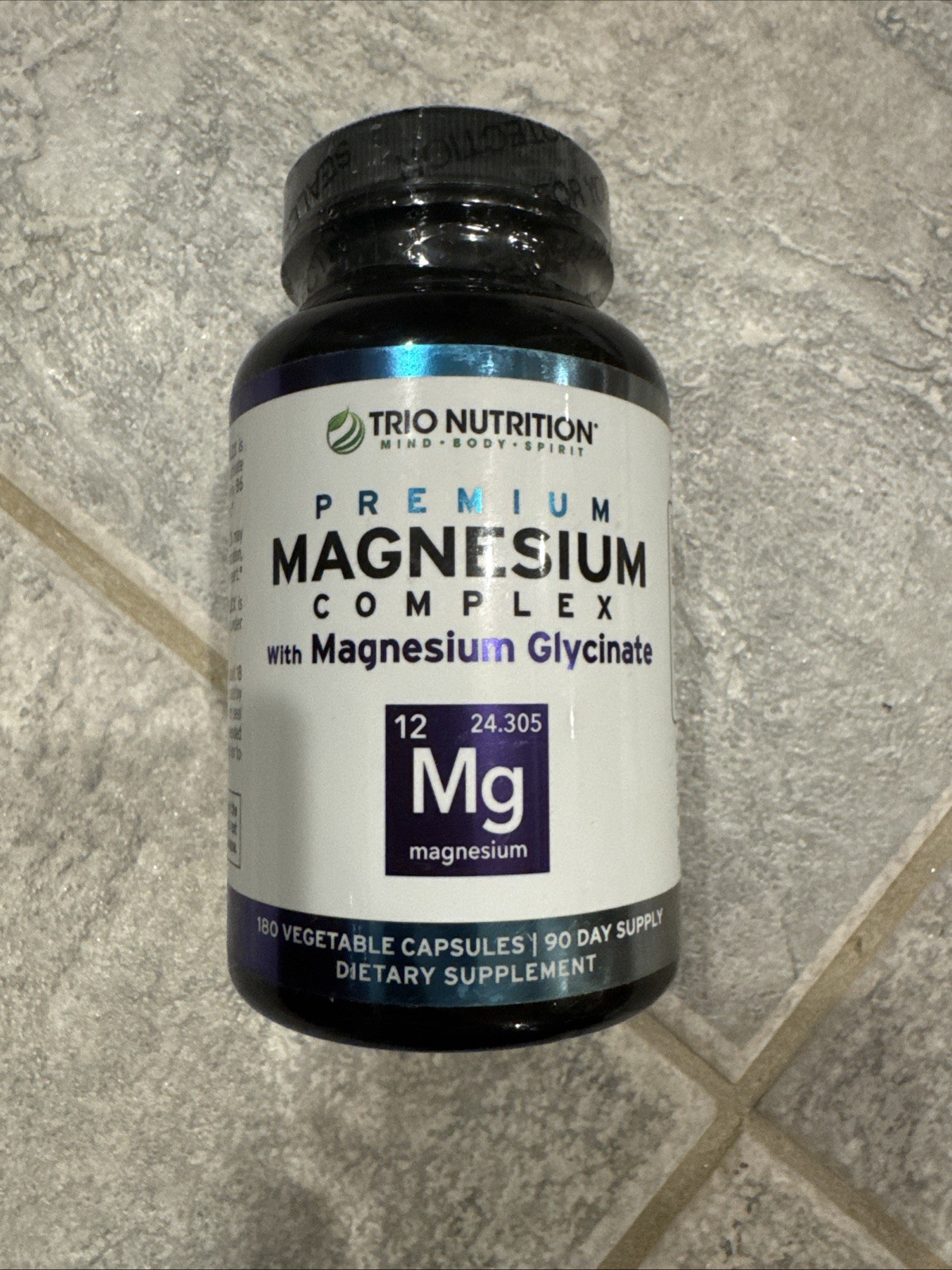 Trio Nutrition Magnesium Complex 180 Capsules Oxide Glycinate Supplement