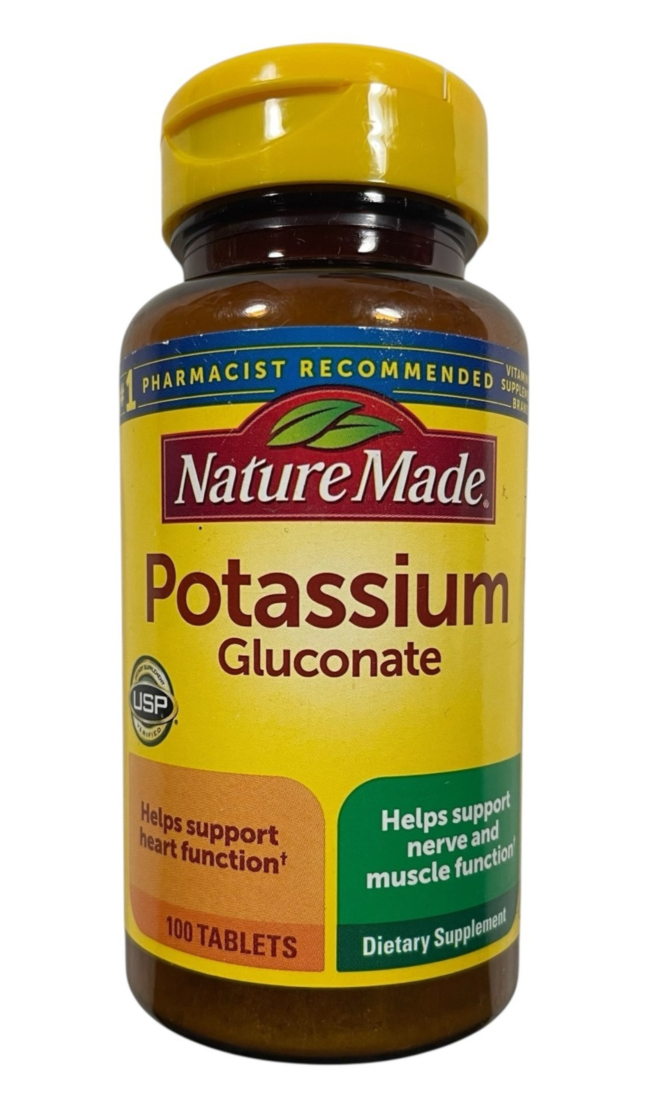 NatureMade Potassium Gluconate – Heart Health – 550 mg – 100 tablets – Exp 01/28