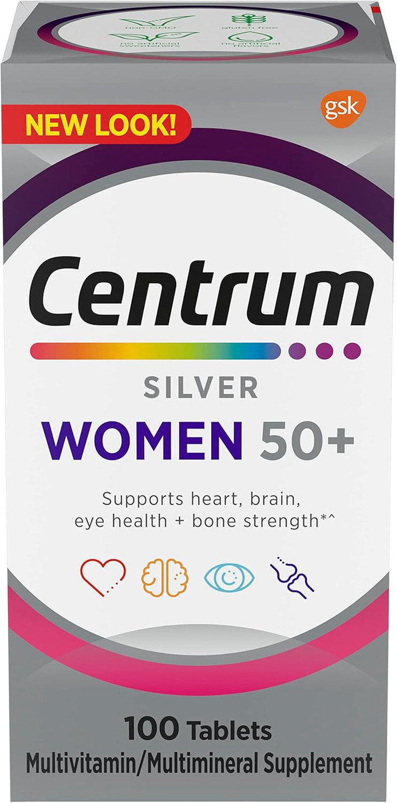 Centrum Silver Women’s Multivitamin 50 Plus, 100 Tablets
