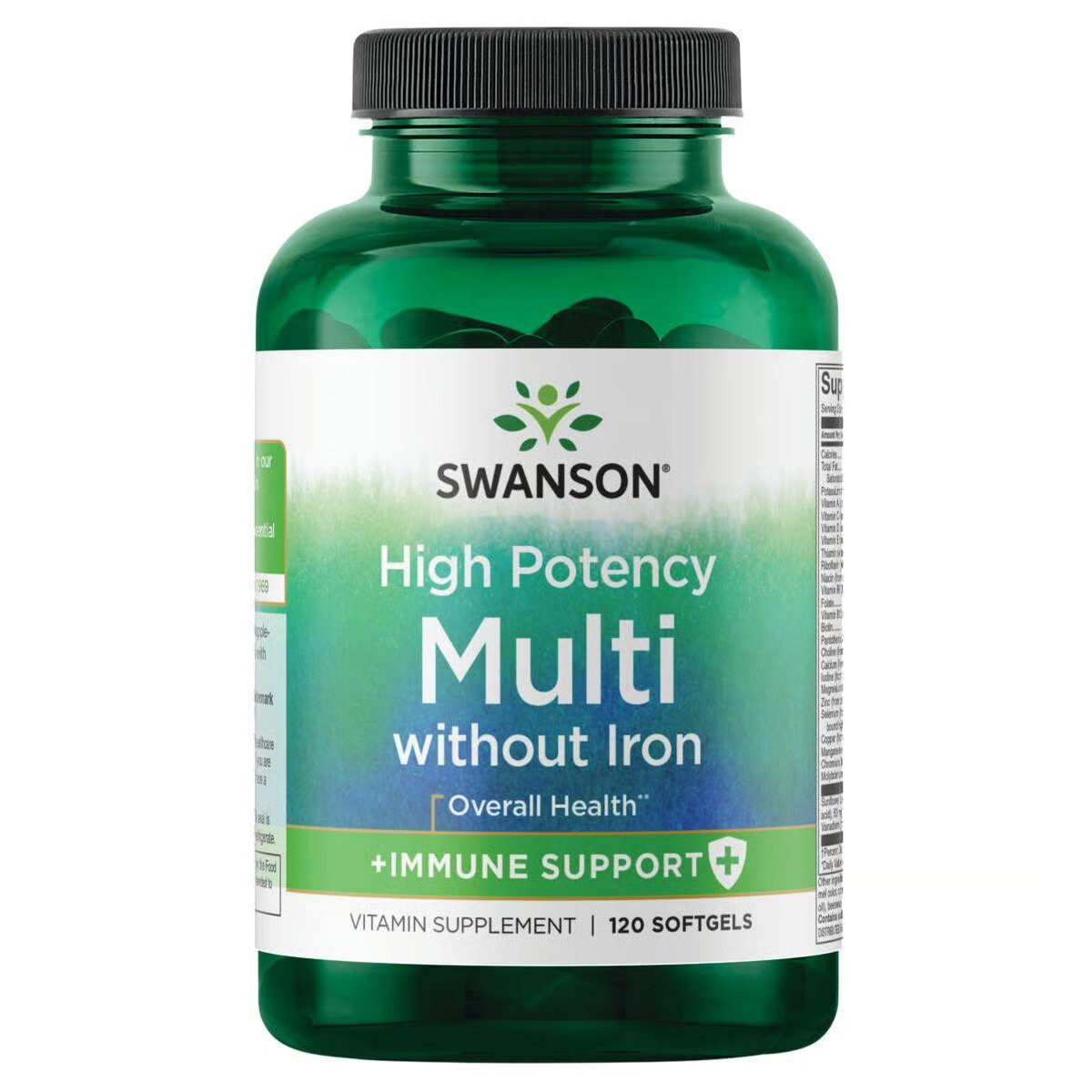 Swanson High Potency Multivitamin Without Iron Softgels, 120 Count