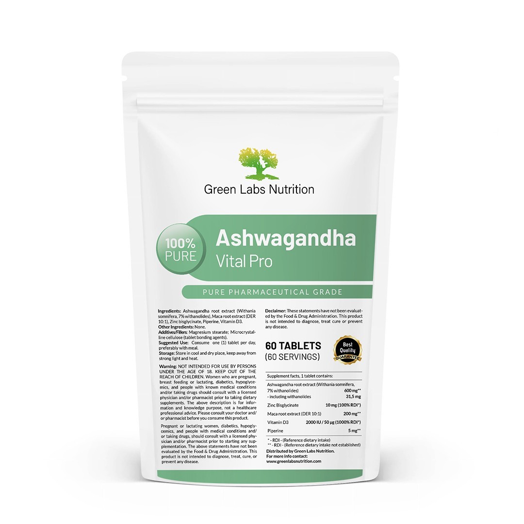 Ashwagandha Vital Pro Withania Somnifera | Stress Relief, Energy & Sleep Support