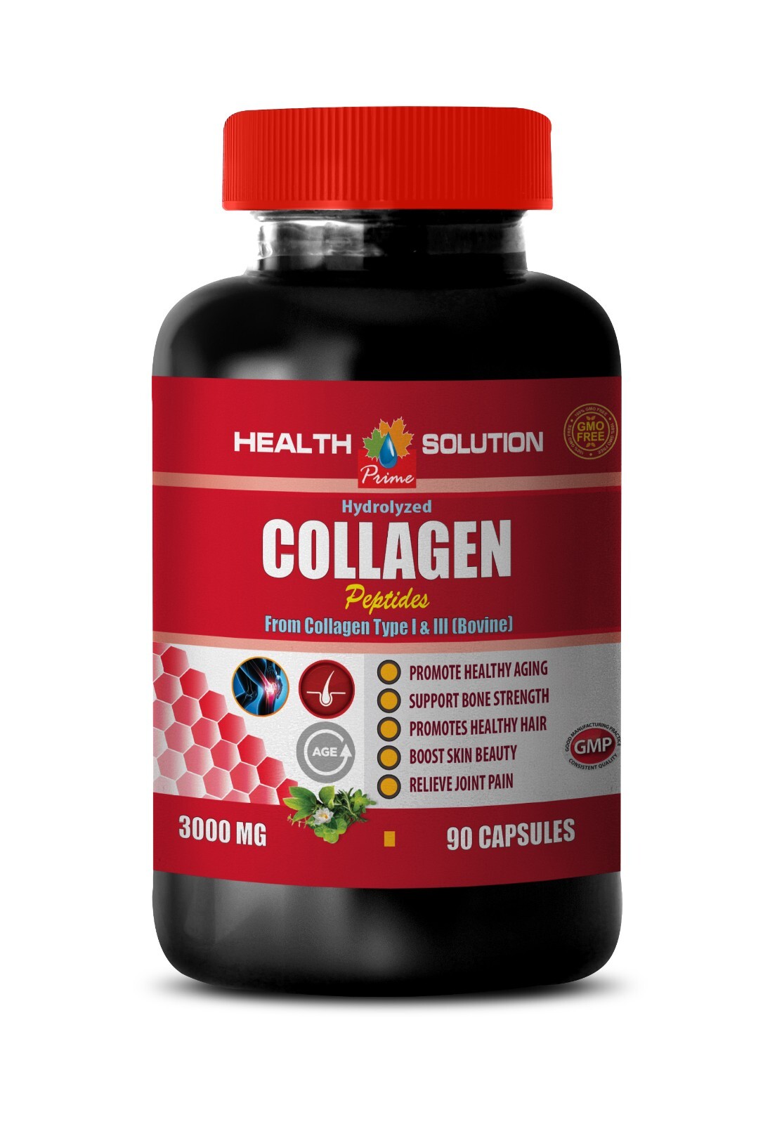 Collagen firmness – COLLAGEN PEPTIDES – Collagen revitalization 1 Bottle 90 Caps