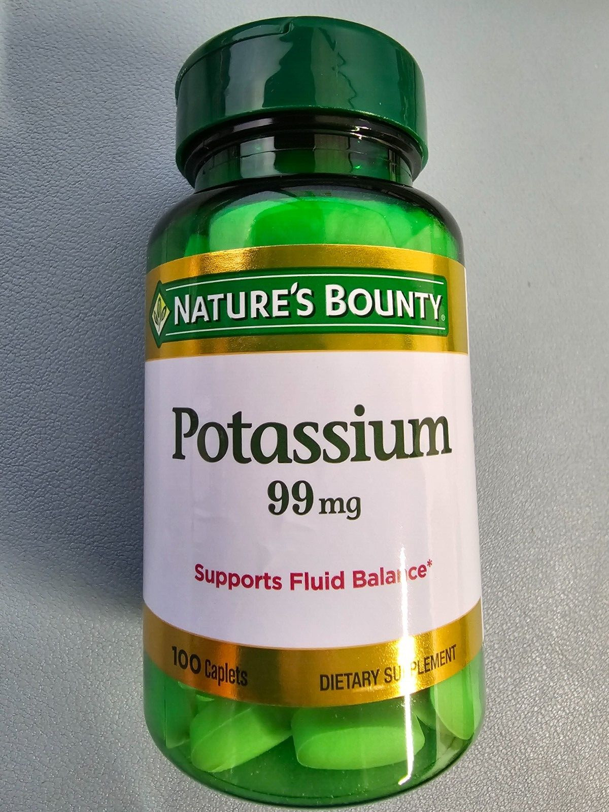 2 PACK Nature’s Bounty Potassium Gluconate 99mg, 100 Caplets