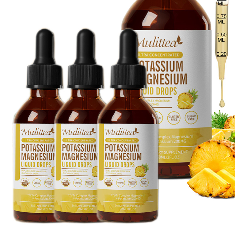 Magnesium Glycinate Potassium Plus Zinc & Vitamin-Muscle Mood Nervers Support