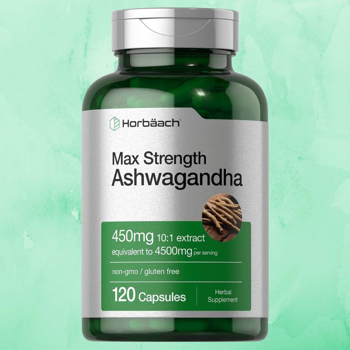 Ashwagandha Capsules | 4500 mg | 120 Count | by Horbaach