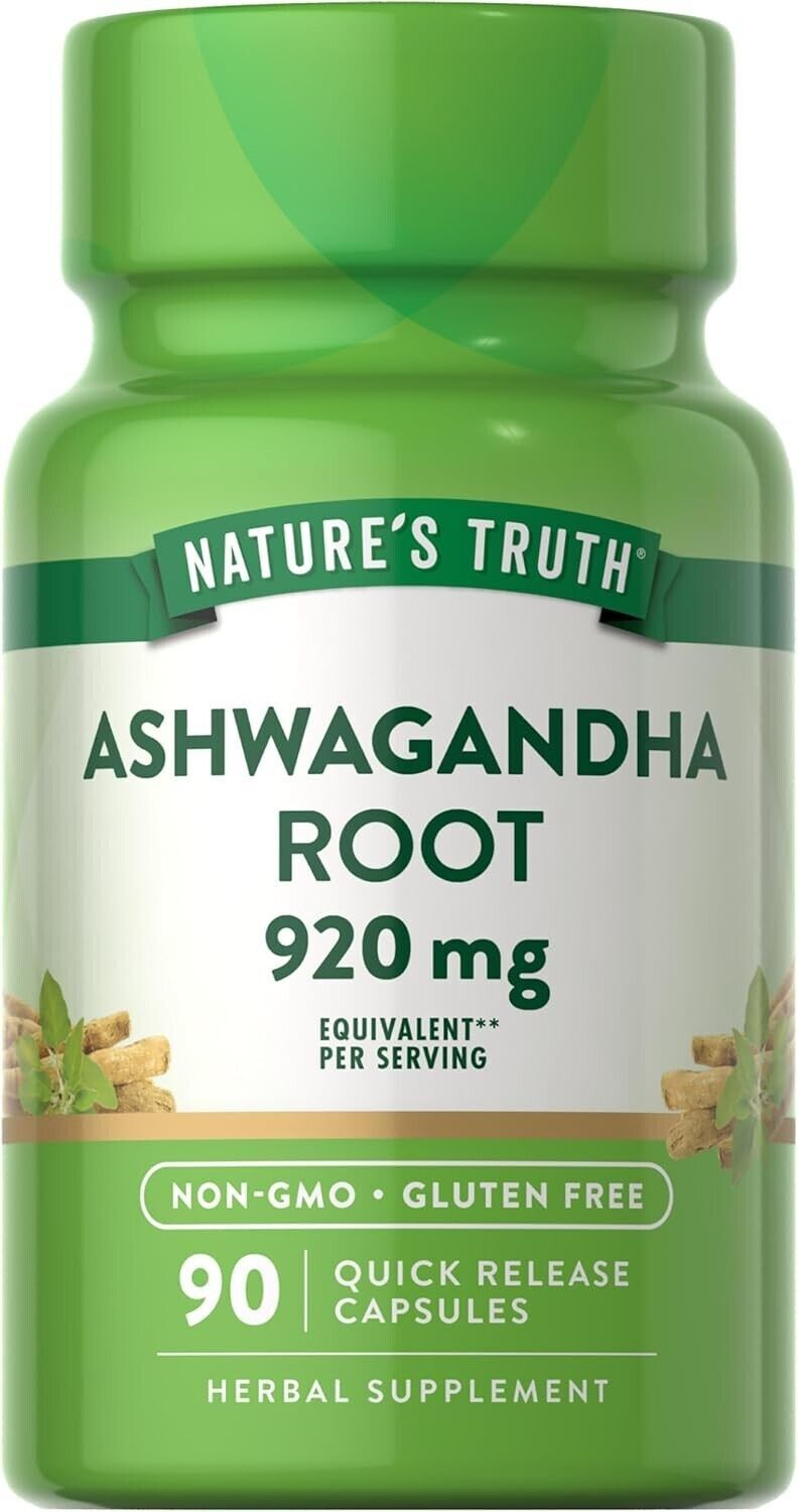 SM Nature’s Truth Ashwagandha Capsules 920 mg – 90ct (3 Pack)