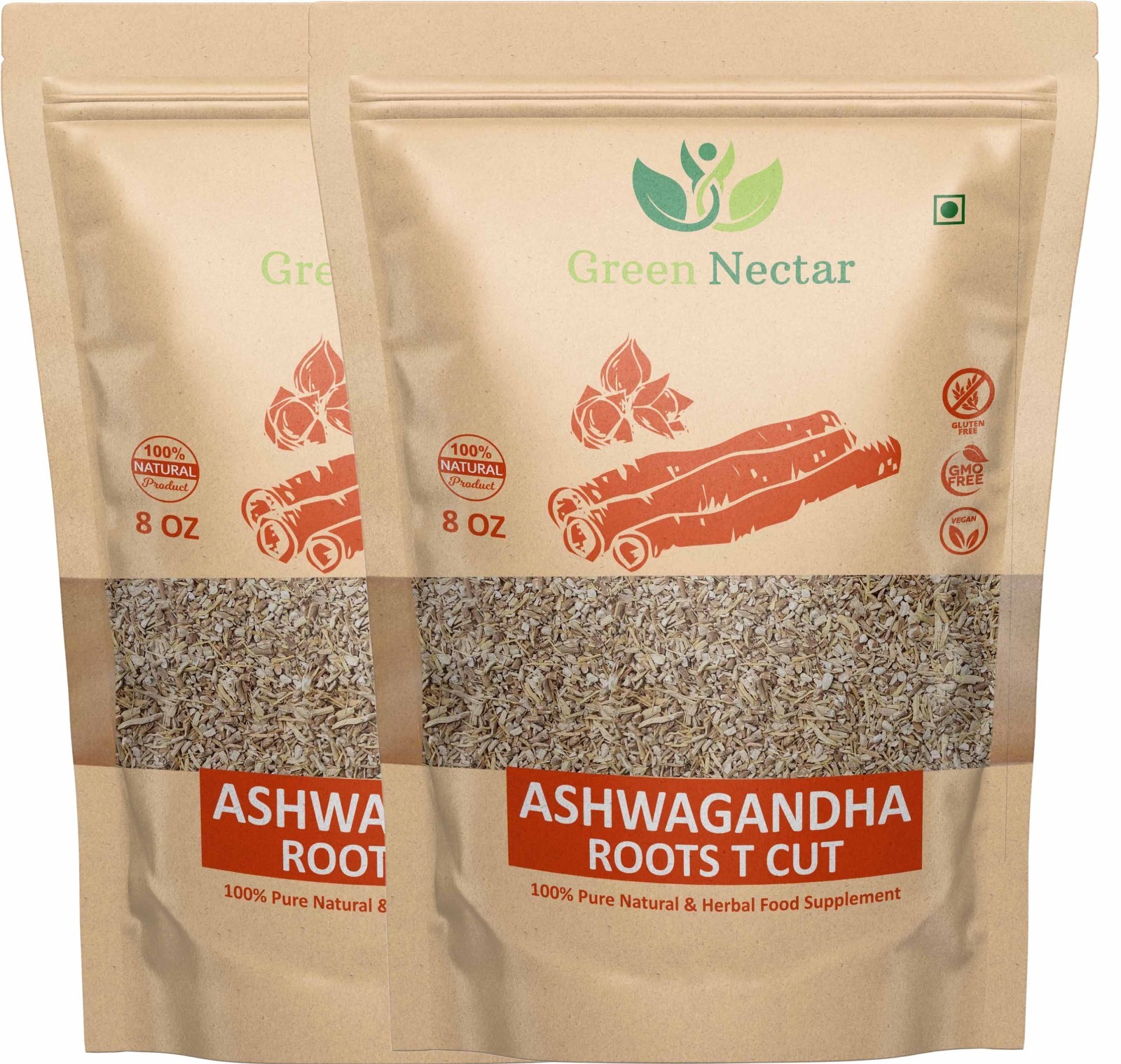 Ashwagandha Root 16 Oz |(Tea Cut), Dried Ashwagandha Herb, 100% Naturally Dried