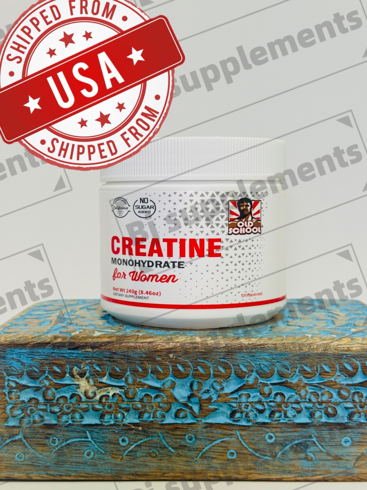 Creatine Monohydrate Powder for Women + Collagen & BCAA for Booty 5000mg