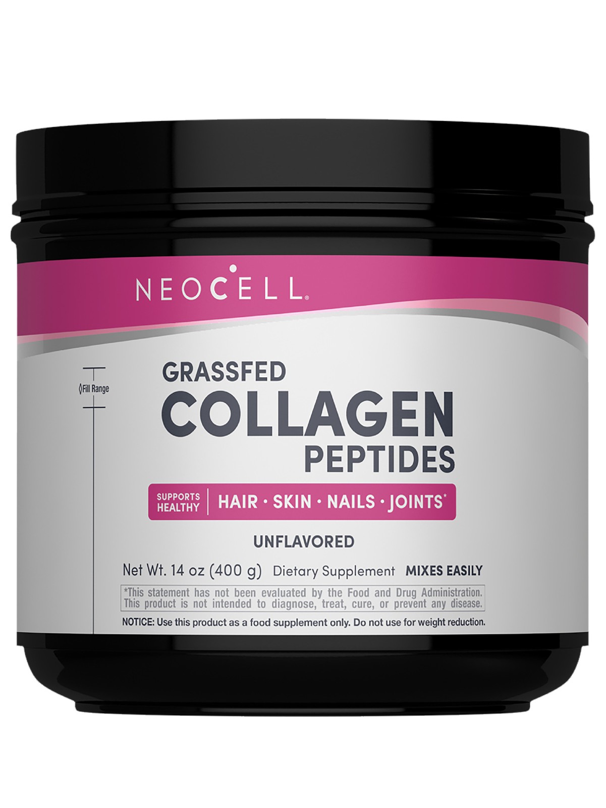 Grassfed Collagen Peptides Powder | 14 Oz | for Hair Skin + Nails | by NeoCell