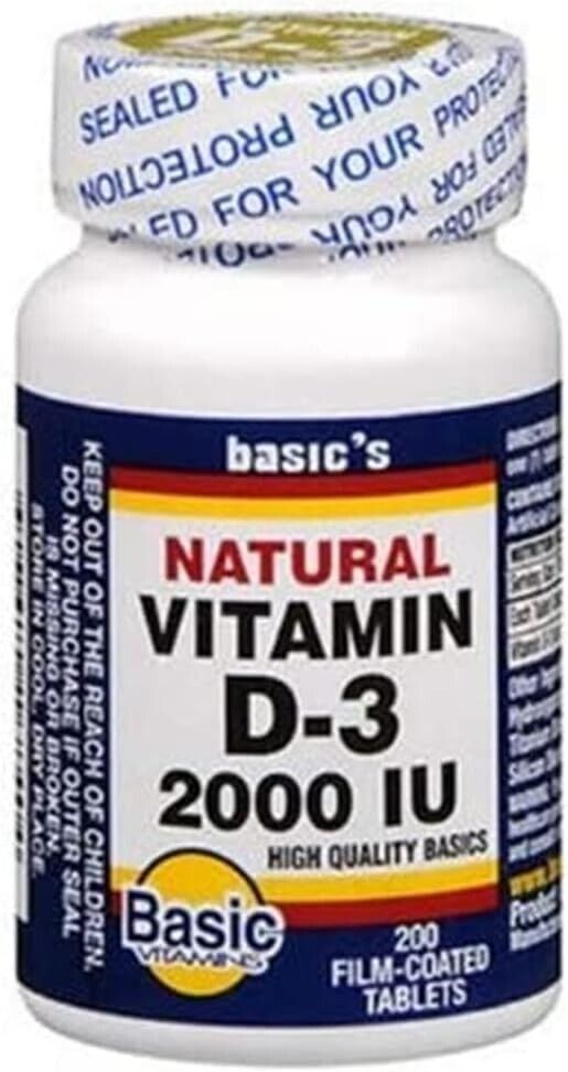 SM Basic’s Vitamin D3 1000 IU – 200 tabs (3 Pack)
