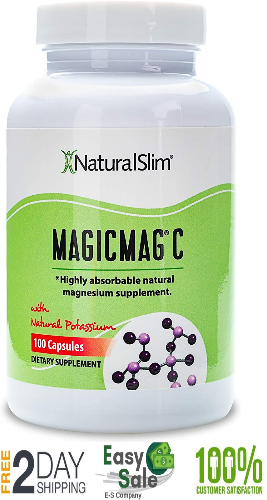 Capsulas De Magnesio Antiestres – Citrato De Magnesio Puro Mas Potasio