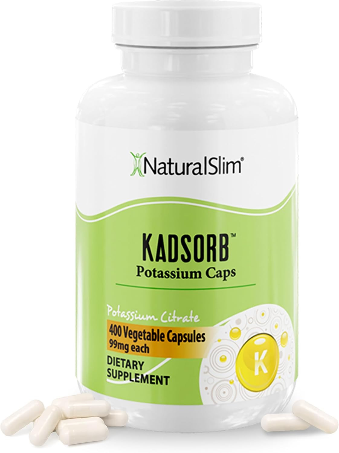 Naturalslim Natural Potassium Citrate Gluconate 99 Mg – Kadsorb Supports Electro
