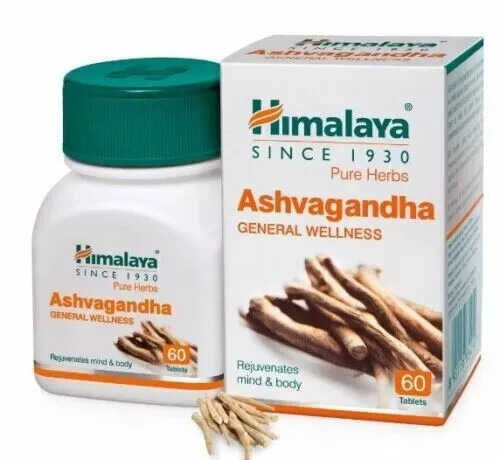 12 X Himalaya Wellness Pure Herbs Ashvagandha Tablet free shipping