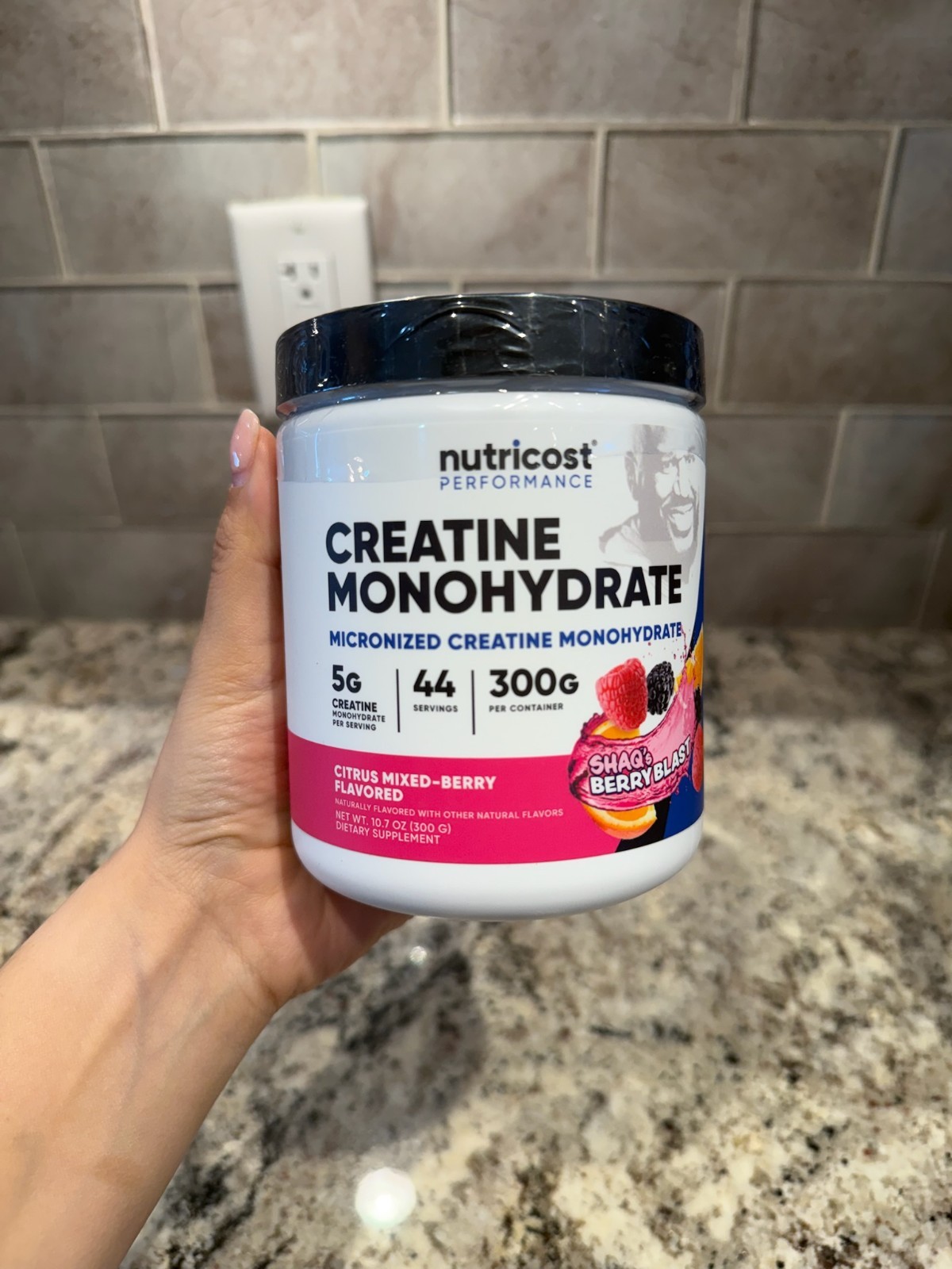 Nutricost Creatine Monohydrate, Mixed Berry Flavor 44 Servings