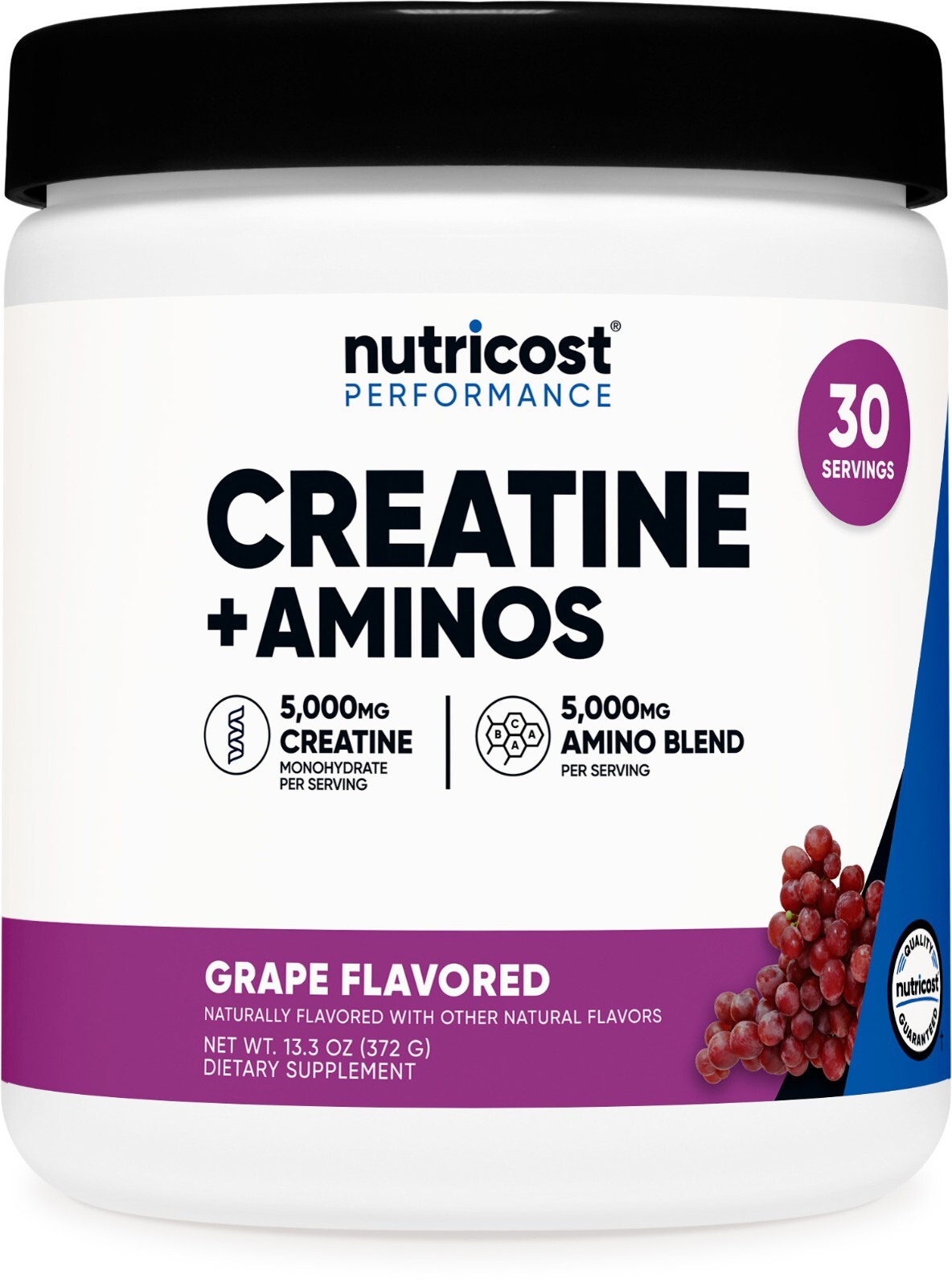 Nutricost Creatine + Aminos 30 Servings (Grape Flavored)