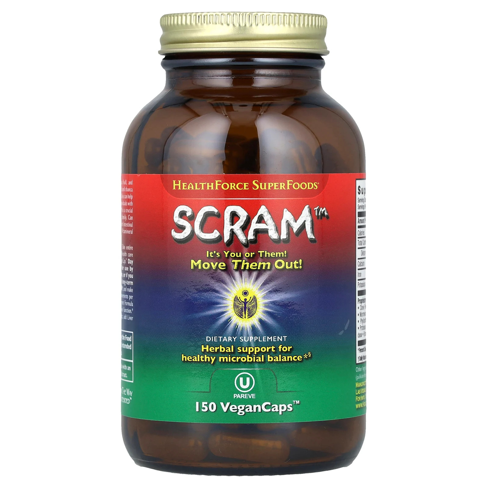 HealthForce Superfoods Scram 150 VeganCaps Gluten-Free, Vegan