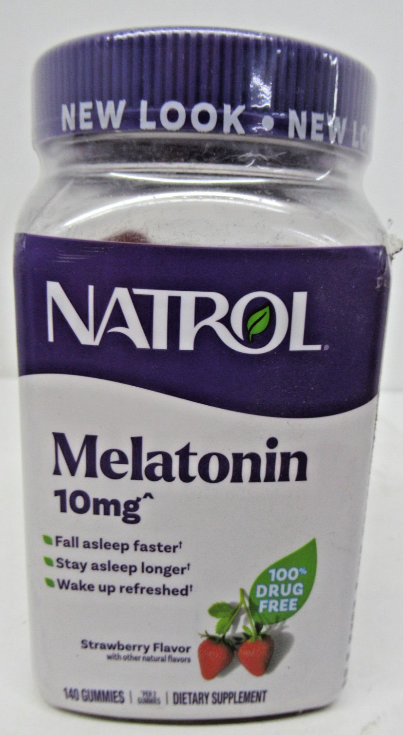 Natrol Melatonin 10mg Gummies, Strawberry Flavor, 140 Gummies