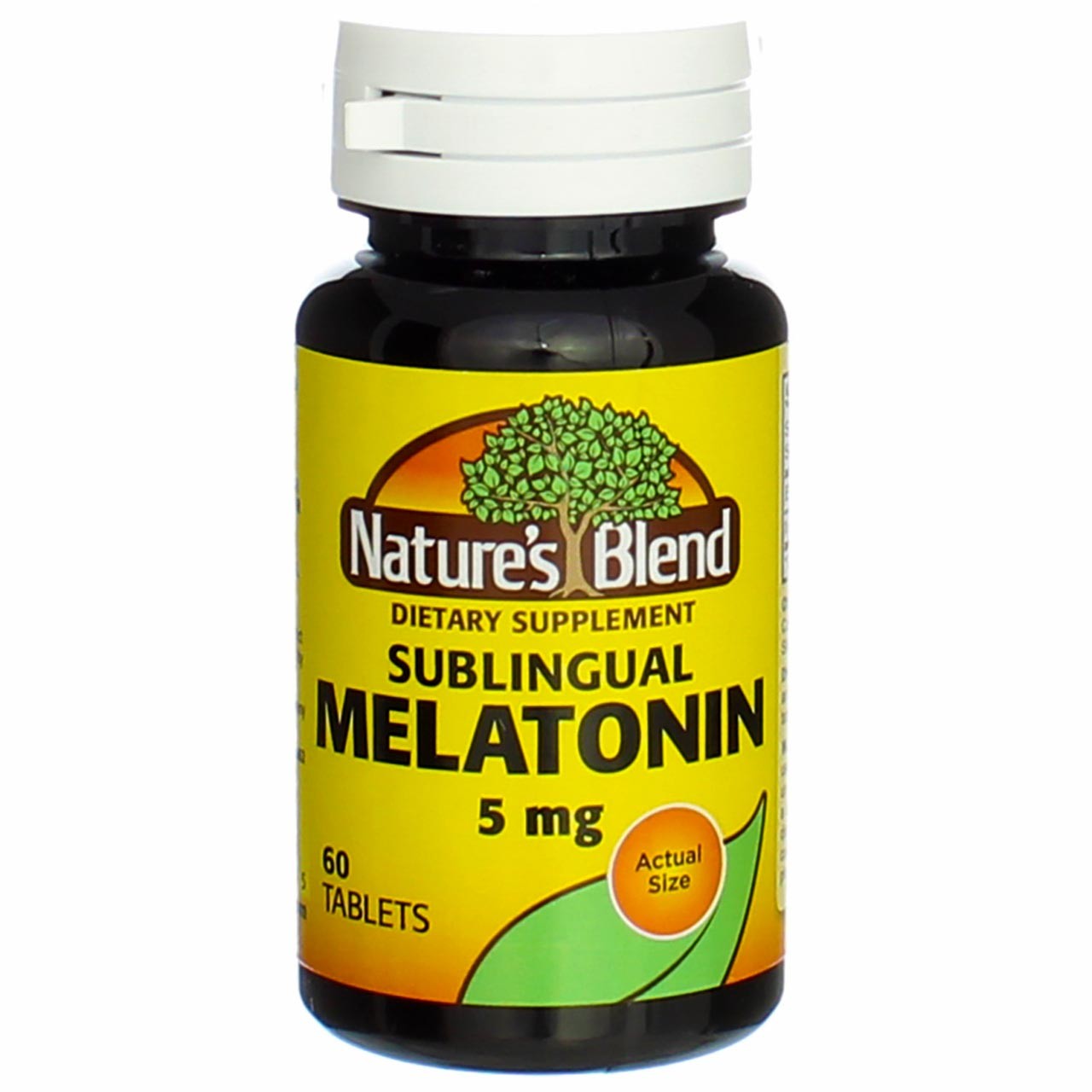 4 Pack Nature’s Blend Melatonin Sublingual Tablets, 5 mg, 60 Ct