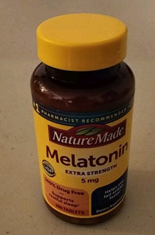 Nature Made Melatonin 5mg Extra Strength Tablets, 100% 300 Count (Pack of 1)