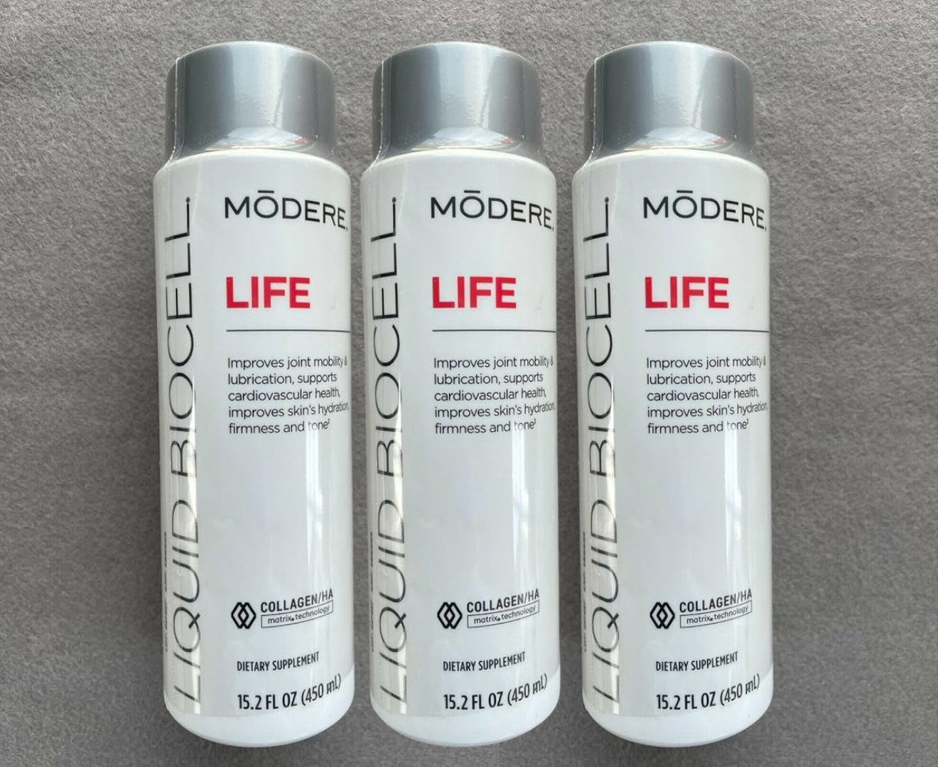 x3 PACK MODERE Liquid BioCell LIFE 15.2 FL Oz(450mL) – NEW SEALED