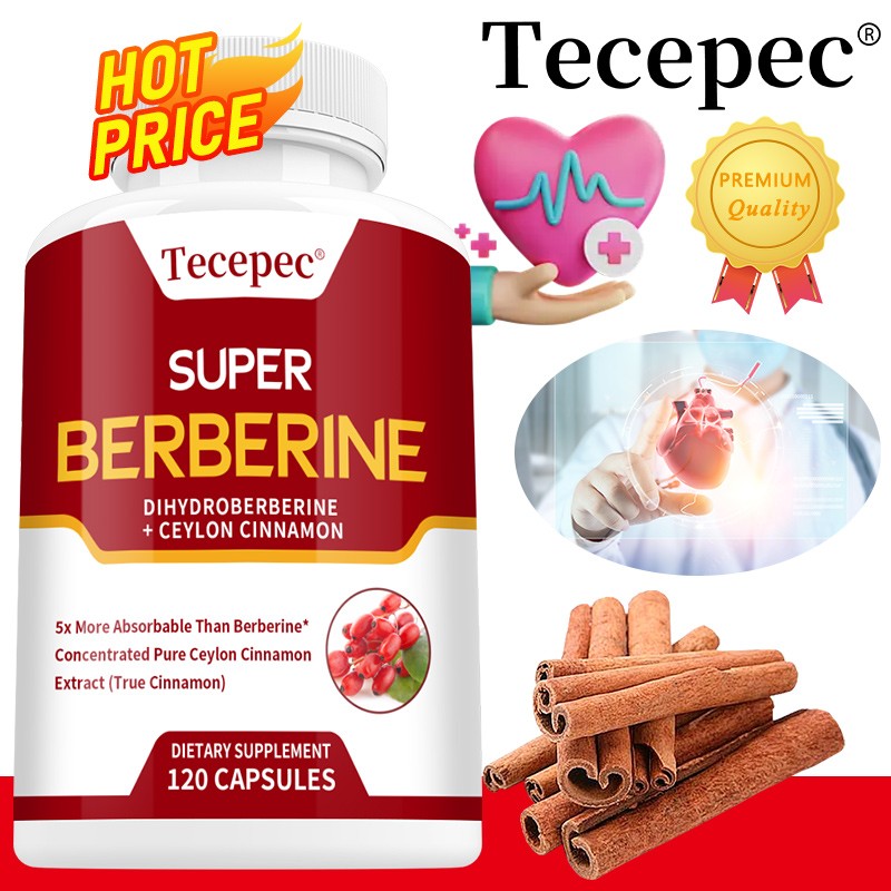 Super Potency Berberine with Ceylon Cinnamon-Heart Health-Immune System Support