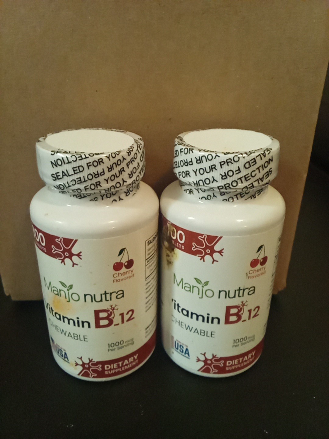 2 Pack Of Manjo Nutra Vitamin B12