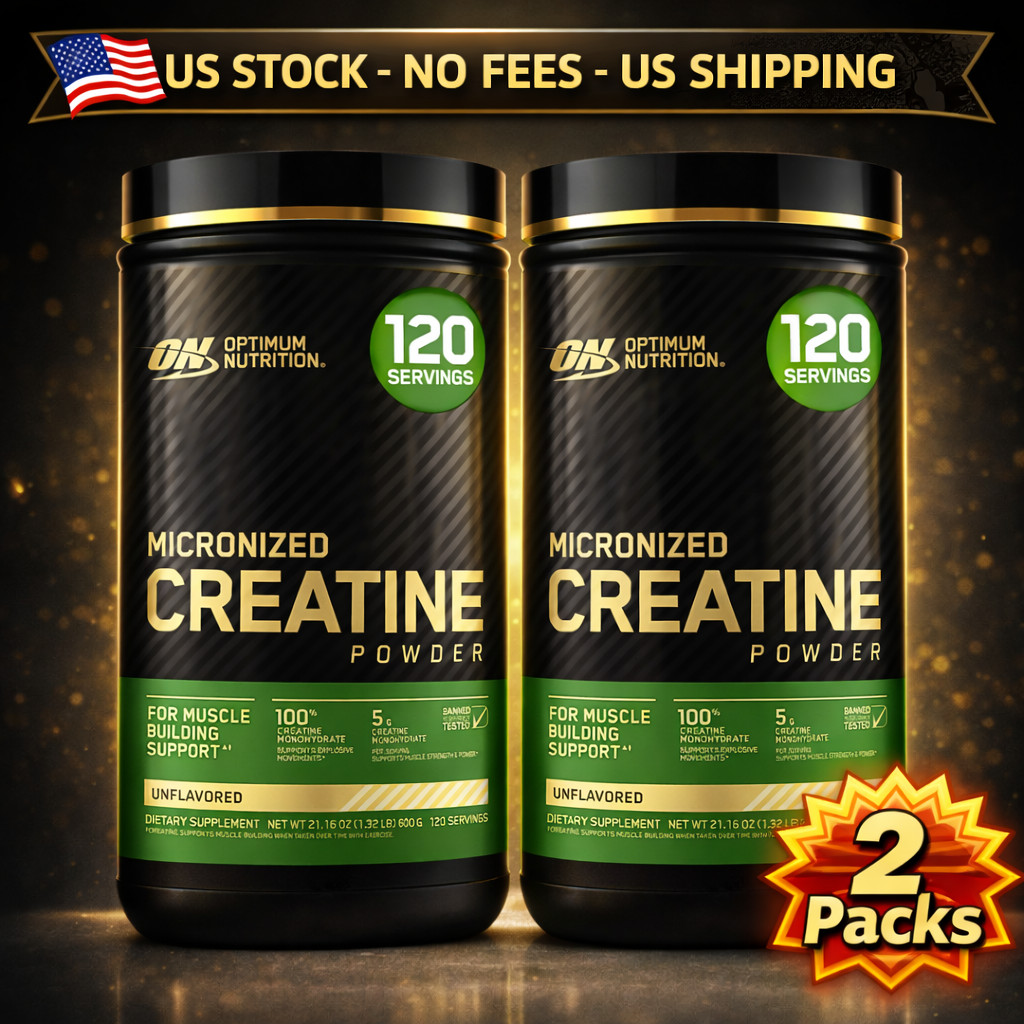 Optimum Nutrition Micronized Creatine Powder – Unflavored, 2 Pack , Long EXP