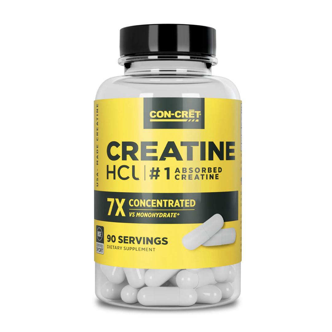 Con-Cret – Creatine HCL, Boost Muscle Strength, Endurance & Recovery-90 Capsules