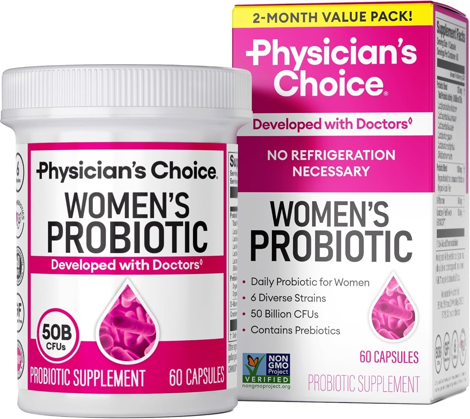 Physician’s Choice Probiotics PH Balance Digestive – 60 Capsules *EXP 06/2027*