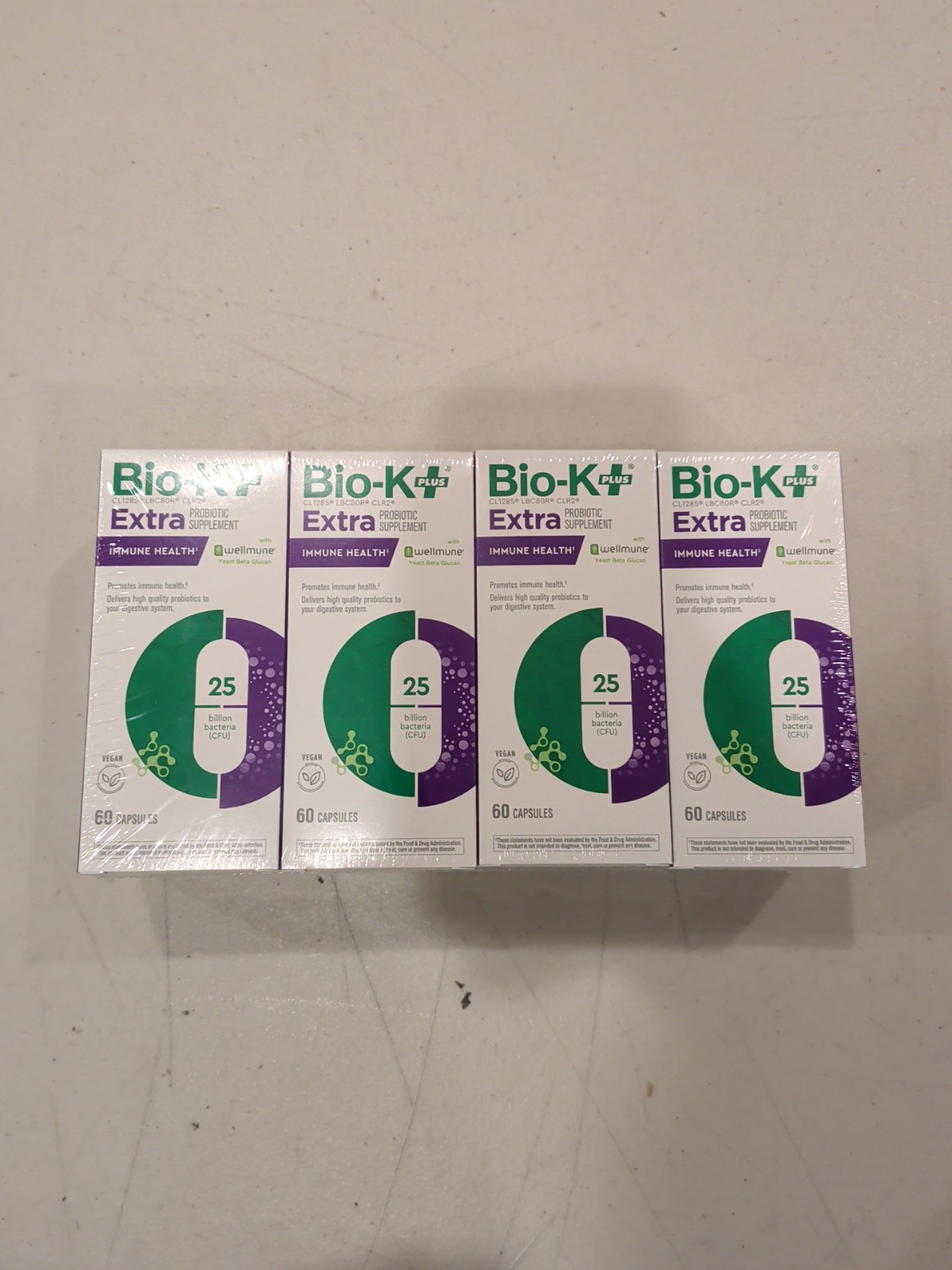 Bio-K+ Probiotic Supplement 25 Billion 4 x 60 Caps, Exp. 1/2026, FAST FREE SHIP!