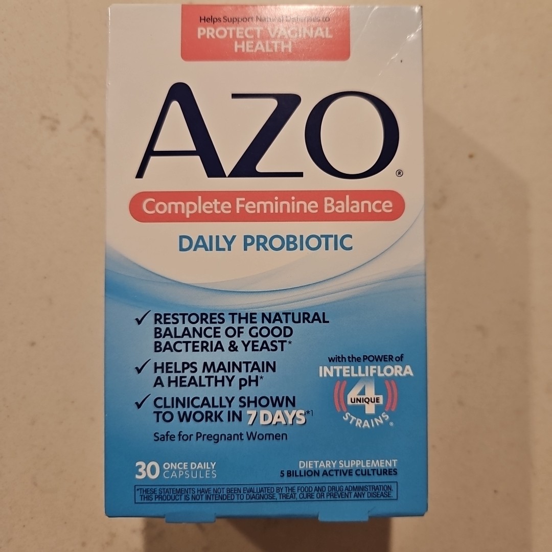 Azo Complete Feminine Balance Daily Probiotic 30 Capsules Exp 2027+