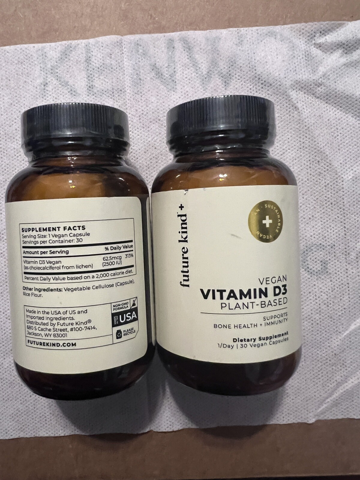 2 Pack – Vegan Vitamin D3 Plant-Based  – 30 Capsules Gummies
