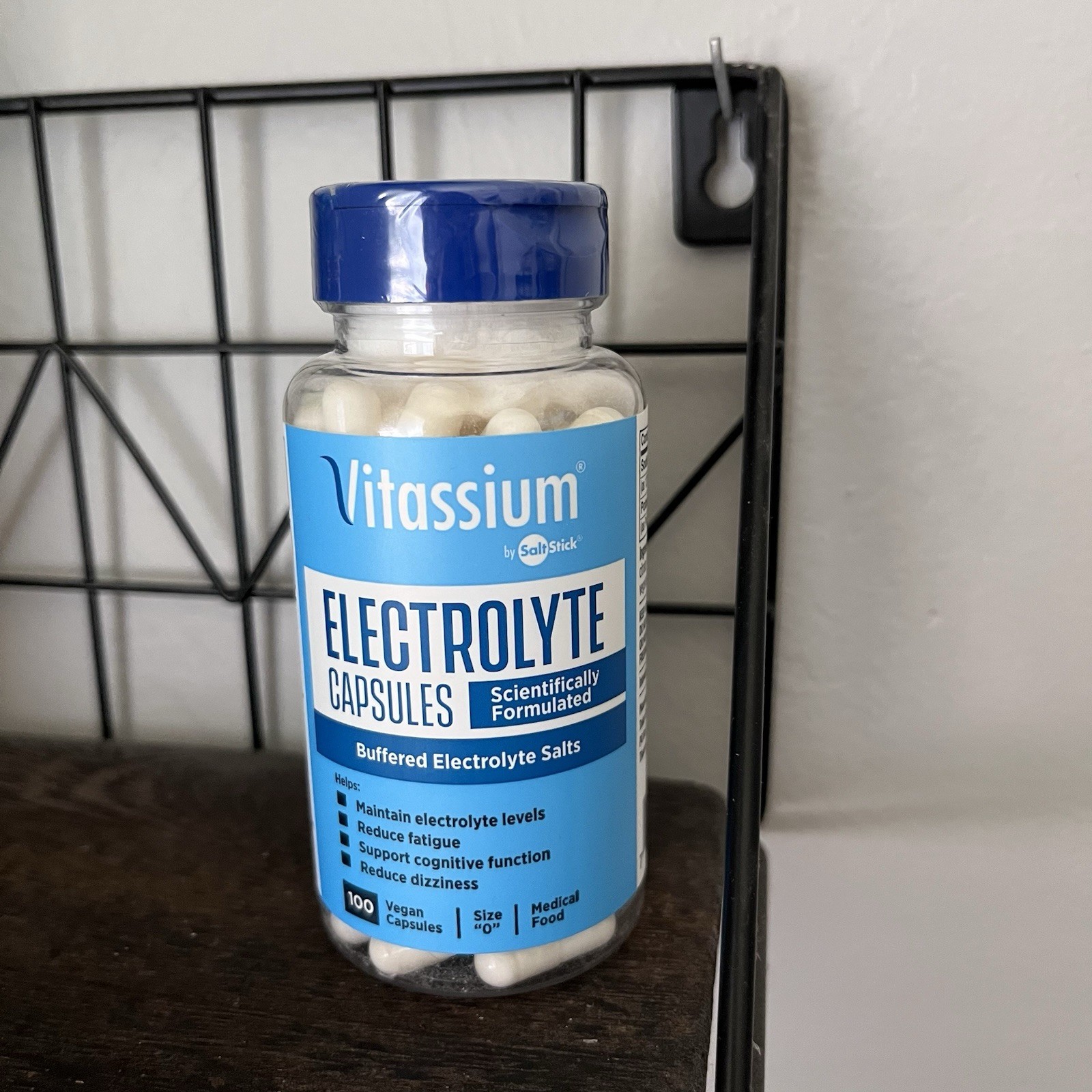 Vitassium  Electrolyte Capsules 100 Vegan Capsules Buffered Electrolyte Salts